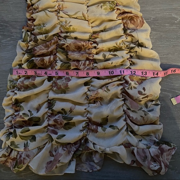 Zara Floral Print Draped Dress - Picture 16 of 16